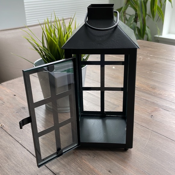 Other - Modern lantern style, glass candle holder. Brand new.
